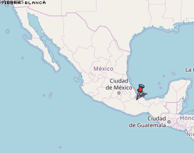 Tierra Blanca Karte Mexiko