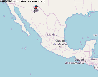 Jobale (Colonia Hernandez) Karte Mexiko