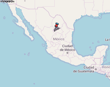 Torreón Karte Mexiko