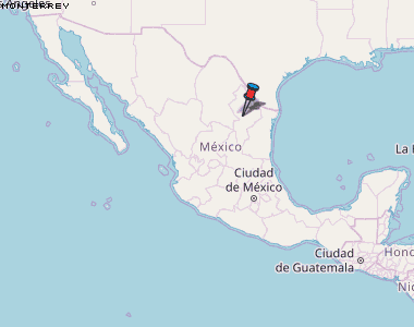 Monterrey Karte Mexiko