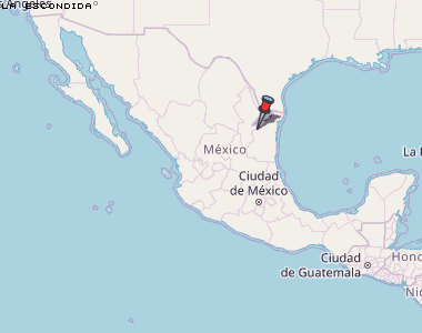 La Escondida Karte Mexiko