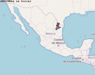 San Jose de Raices Karte Mexiko