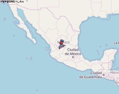 Tepechitlán Karte Mexiko
