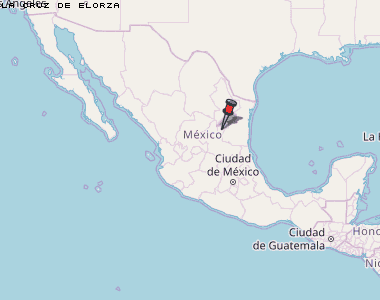La Cruz de Elorza Karte Mexiko