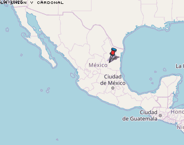 La Unión y Cardonal Karte Mexiko