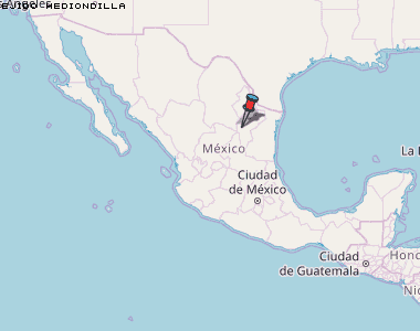 Ejido Hediondilla Karte Mexiko