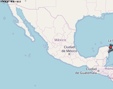 Tres Reyes Karte Mexiko