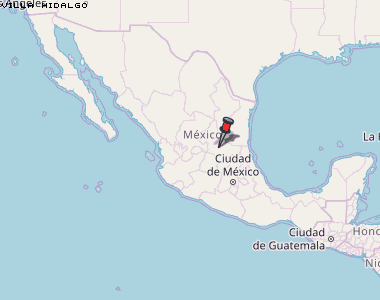 Villa Hidalgo Karte Mexiko