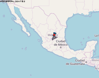 Aguascalientes Karte Mexiko