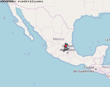 Santiago Puriatzícuaro Karte Mexiko