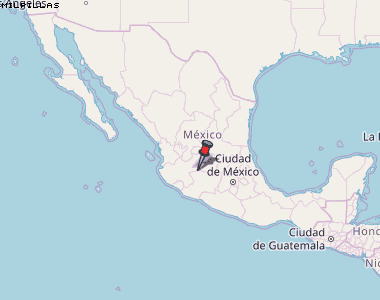 Milpillas Karte Mexiko
