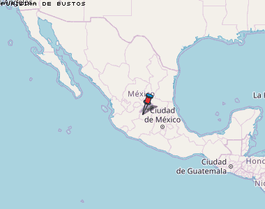 Purísima de Bustos Karte Mexiko
