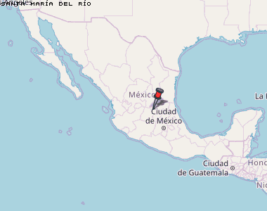 Santa María del Río Karte Mexiko