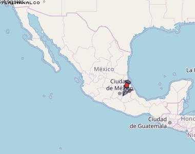 Tlalmanalco Karte Mexiko