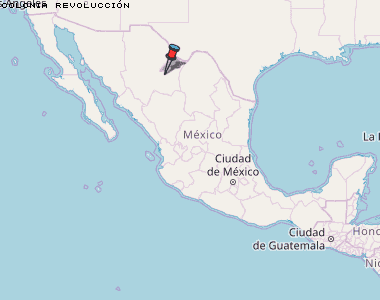 Colonia Revolucción Karte Mexiko