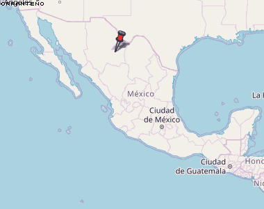 Orranteño Karte Mexiko