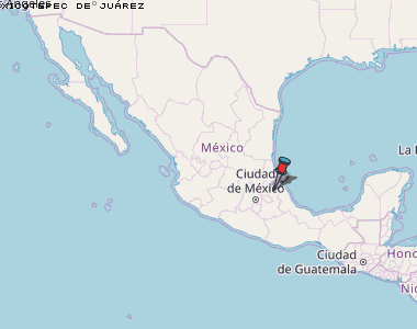 Xicotepec de Juárez Karte Mexiko