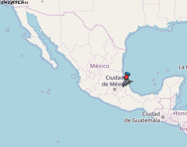Zacatlán Karte Mexiko