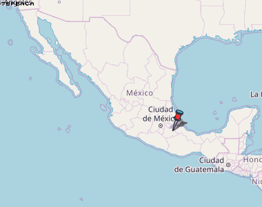 Tepeaca Karte Mexiko