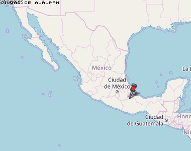 Ciudad de Ajalpan Karte Mexiko