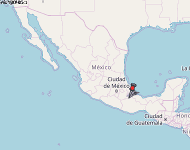 Altepexi Karte Mexiko