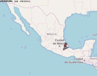 Acatlán de Osorio Karte Mexiko