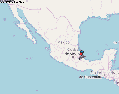 Yehualtepec Karte Mexiko