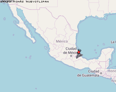 Santo Tomás Hueyotlipan Karte Mexiko