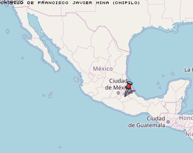 Chipilo de Francisco Javier Mina (Chipilo) Karte Mexiko
