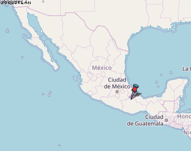 Zoquitlán Karte Mexiko