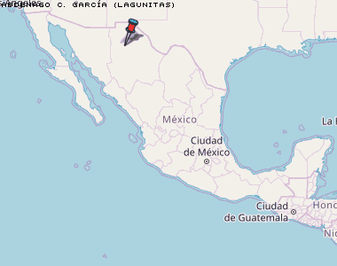 Abdenago C. García (Lagunitas) Karte Mexiko