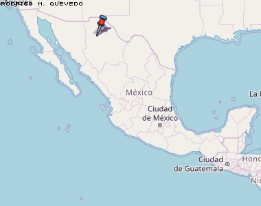 Rodrigo M. Quevedo Karte Mexiko