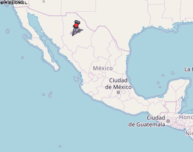 Basúchil Karte Mexiko