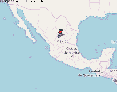 Ojitos de Santa Lucía Karte Mexiko