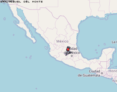 San Miguel del Monte Karte Mexiko
