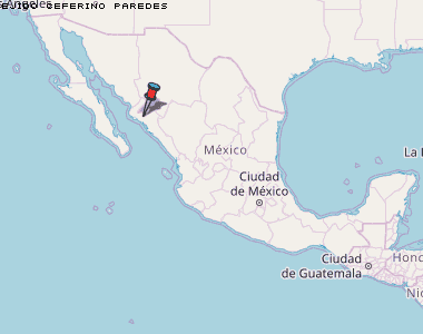 Ejido Ceferino Paredes Karte Mexiko