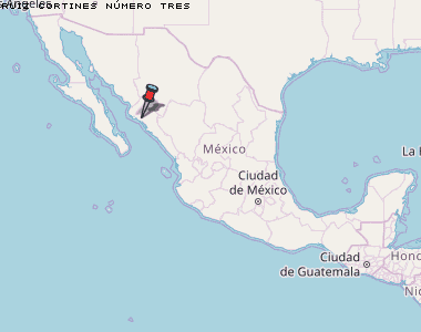 Ruiz Cortines Número Tres Karte Mexiko
