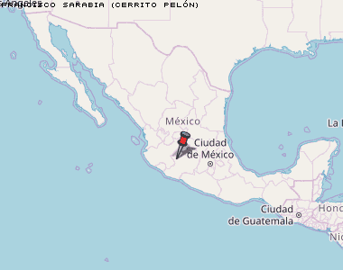 Francisco Sarabia (Cerrito Pelón) Karte Mexiko