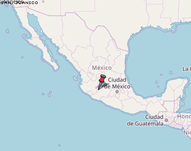San Juanico Karte Mexiko