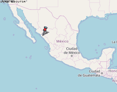 Juan Escutia Karte Mexiko