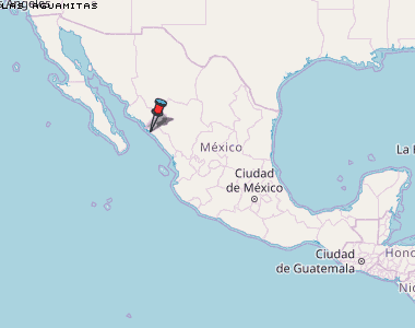 Las Aguamitas Karte Mexiko