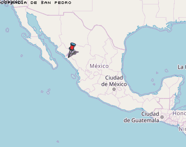 Cofradía de San Pedro Karte Mexiko