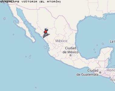 Guadalupe Victoria (El Atorón) Karte Mexiko