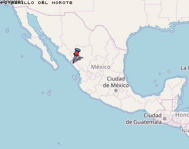 Potrerillo del Norote Karte Mexiko
