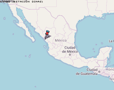 Dimas (Estación Dimas) Karte Mexiko