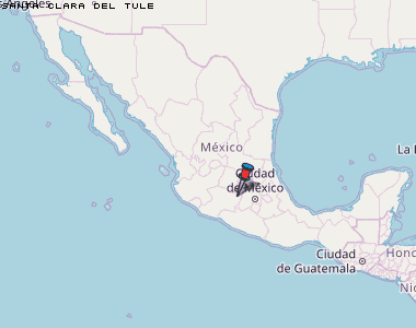 Santa Clara del Tule Karte Mexiko