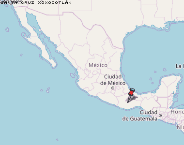 Santa Cruz Xoxocotlán Karte Mexiko