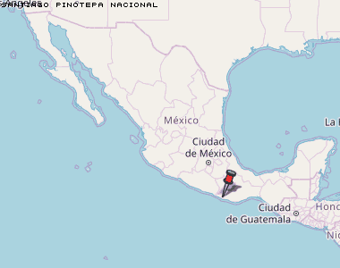 Santiago Pinotepa Nacional Karte Mexiko