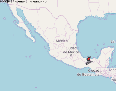 Matías Romero Avendaño Karte Mexiko
