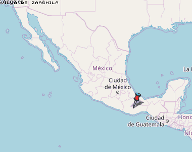 Villa de Zaachila Karte Mexiko